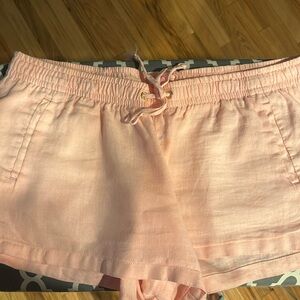 Lilly Pulitzer light pink linen shorts